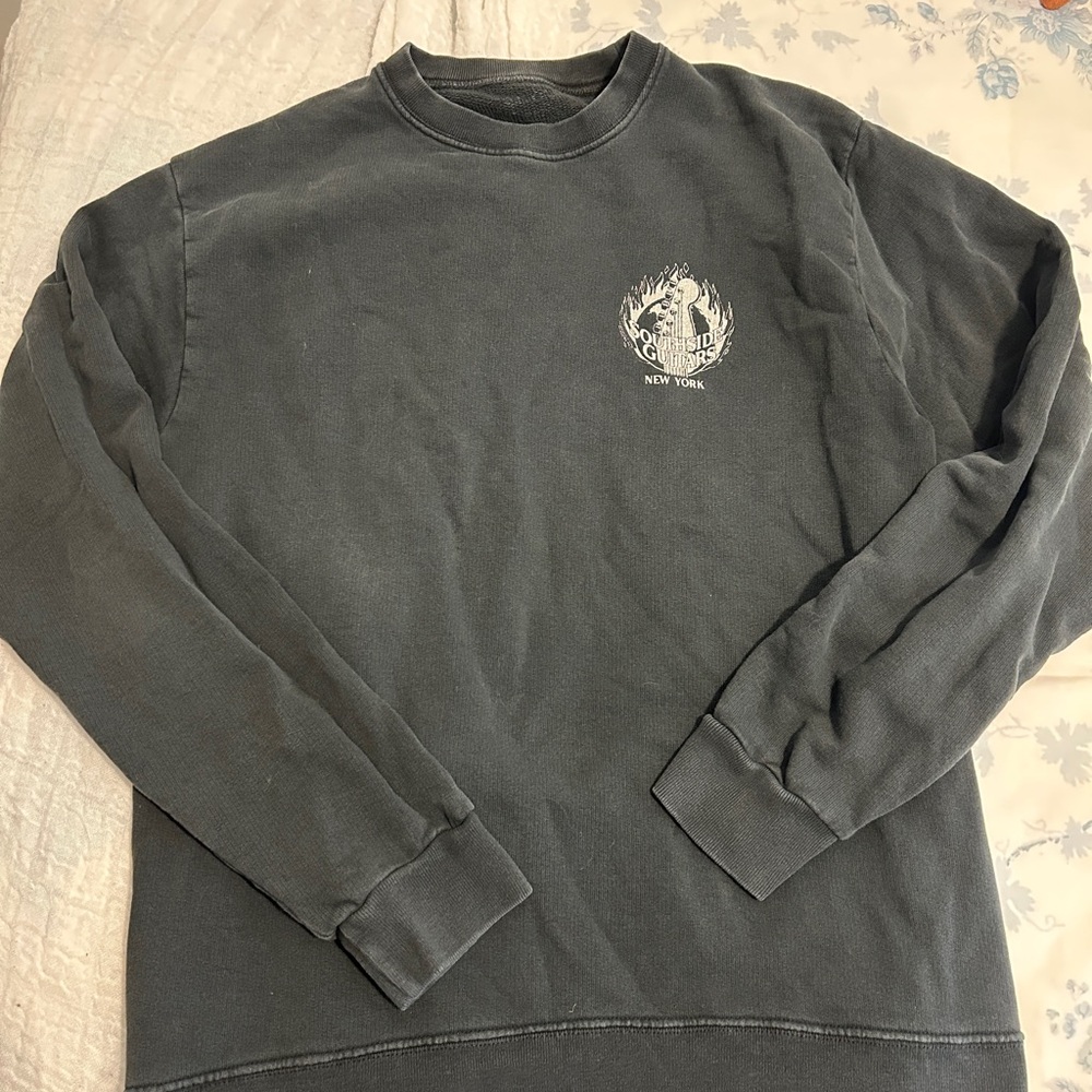 Brandy Melville/ John Galt Southside Guitars New York Grey Crewneck